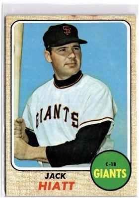 1968 Topps #419 Jack Hiatt San Francisco Giants - VG or better - Image 1 of 2