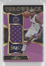 2016 Select Throwback Memorabilia Purple Prizm 18/99 Vince Carter #30 HOF 1u4d