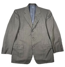 ERMENEGILDO ZEGNA Mens 42R Brown Wool Birdseye Sport Coat Italian Luxury Blazer