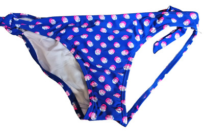 Matalan UK 14 Blue Mix Spotted Side Tie Bikini Bottoms