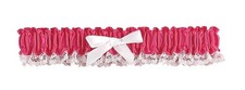 Hortense B. Hewitt 53434 Wedding Accessories Ribbon and Lace Garter Fuchsia