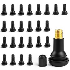 25pcs Tire Valve Stem Rubber Snap-in Valves, Tubeless Valve Stems TR415 25Pcs
