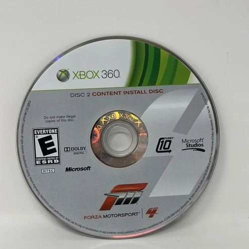 Forza Motorsport 4 Disc 2 content install Microsoft Xbox 360 Loose Disc