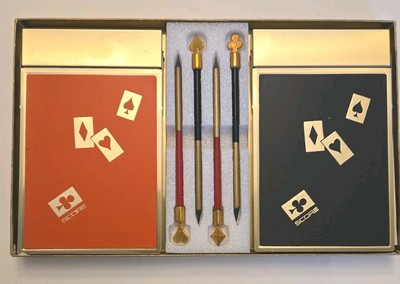 Vintage Park Sherman Bridge Tally Pad Pencil Set NOS Box 1950s MCM