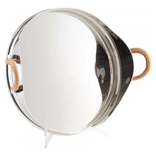 Silver 15.5 Inch Diameter Stainless Steel Tray Made in India - Picture 1 of 1