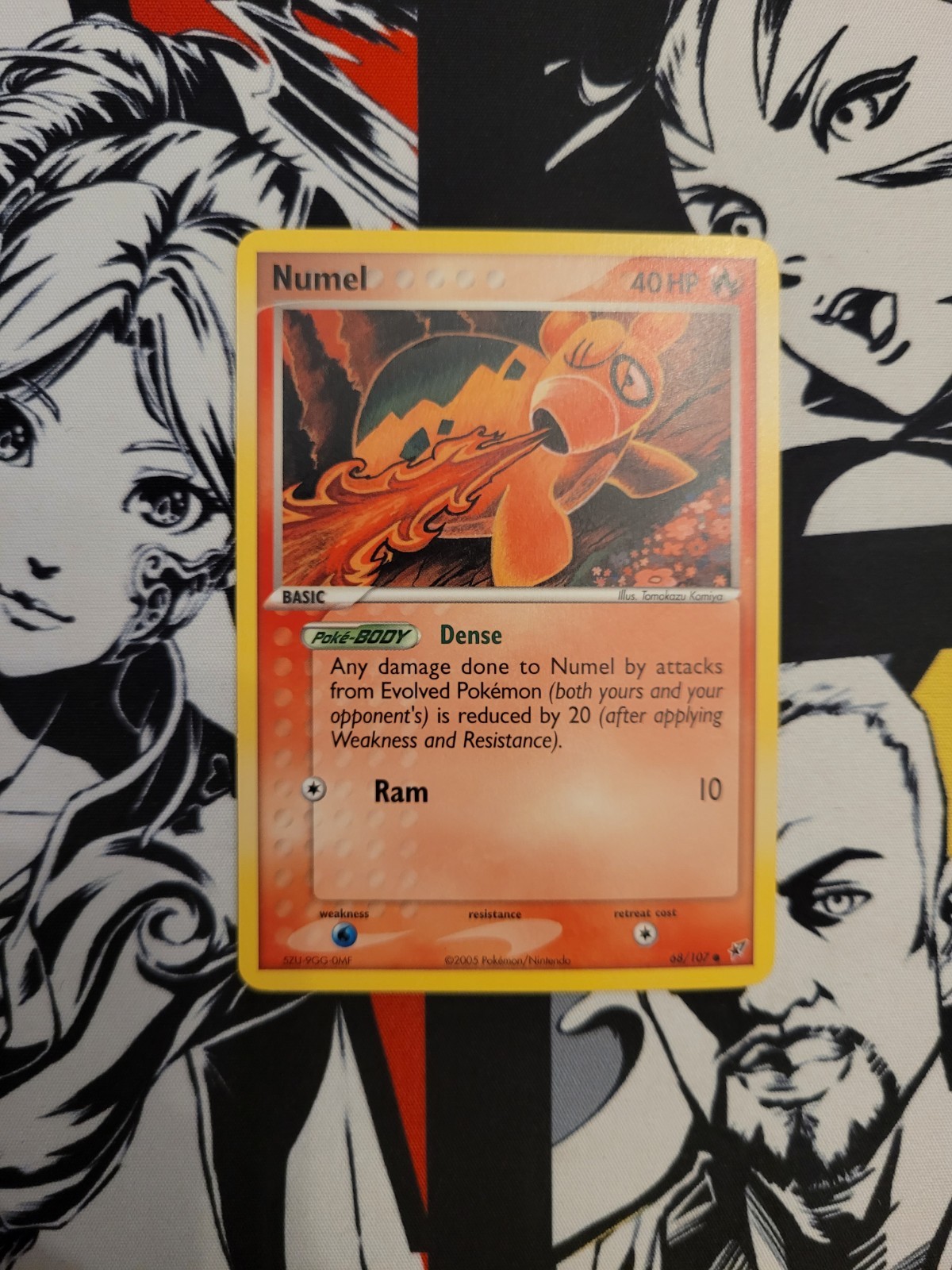 Pokemon TCG Card - EX Deoxys Numel 68/107 Common Card - LP
