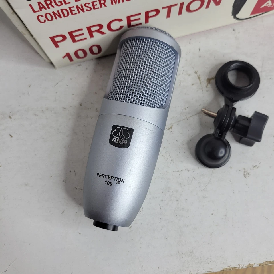 AKG Perception 100 Professional Studio Condenser Microphone Gray Mic  - Image 2 of 4