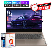 Lenovo IdeaPad 3i Laptop 15.6 Touch Intel i5 12GB RAM 1.25TB storage Office 2024