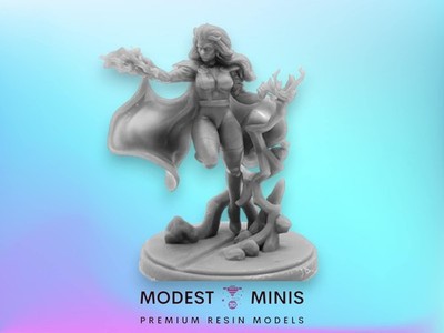 90s Weather Witch - 32mm - 40mm Mini | Crisis Protocol Proxy | C27