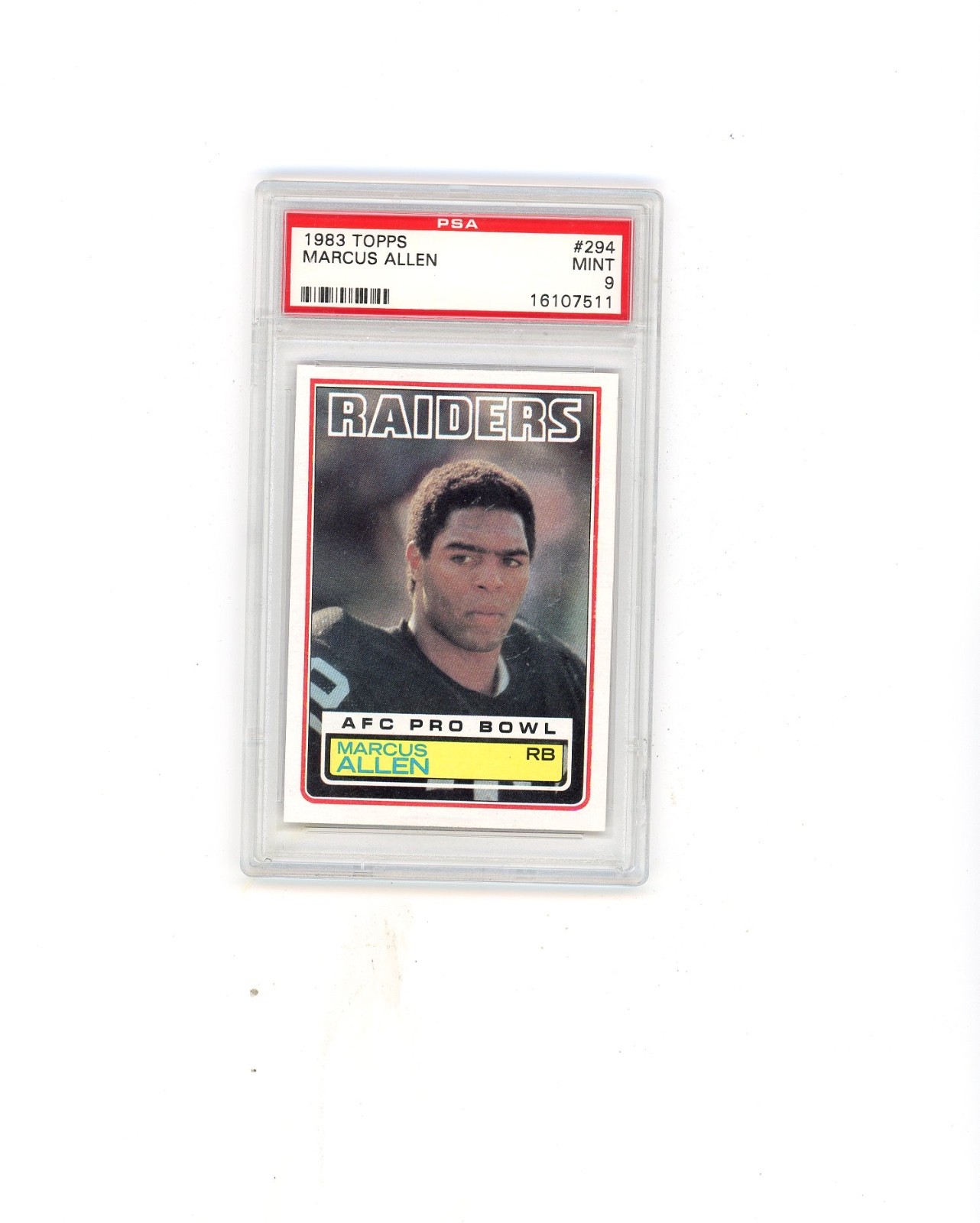 1983 Topps PSA 9 #294 Marcus Allen Rookie Card