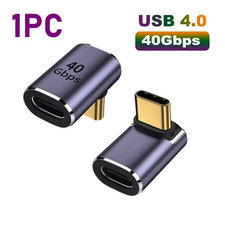 USB 4.0 Type-C Adapter 100W PD 40Gbps 8K 60Hz U-Shaped Male to Female  