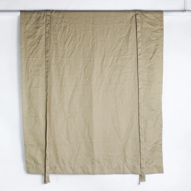 Panel de cortina Target Room Essentials simple beige liso/marrón con corbata 43" x 63,5" Foto 2 de 4