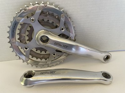 Vintage Shimano Deore XT FC-M739 Triple Crankset Square Taper