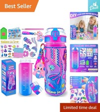 Creative Water Bottle Decorating Kit for Ages 5-12, Unicorn  Mermaid Fun