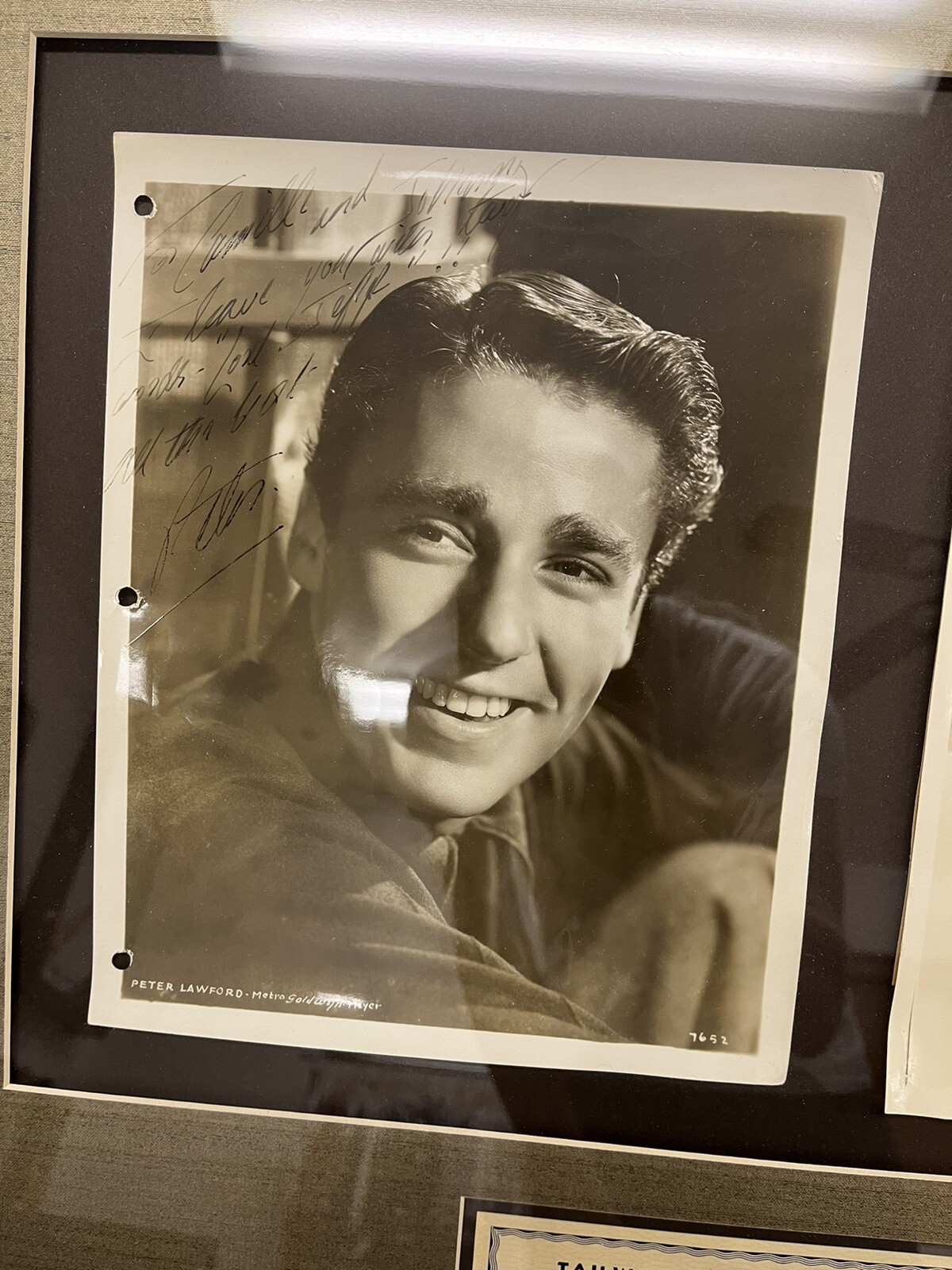 Frank Sinatra Peter Lawford RAT PACK Autographed Lot Rare