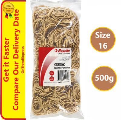 Esselte Superior Rubber Bands Size No 16 - 500g Pack Bag - Approx 2,200 Bulk