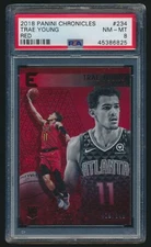 2018-19 Trae Young RED /149 Chronicles Essentials #234 PSA 8 Mint Rookie RC