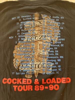 LA Guns Vintage 1989 Sex Booze Tattoos Tour Tee Shirt | eBay