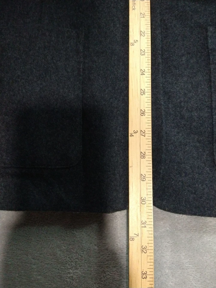Blazer Eddie Bauer Mujer Grande Alto Gris Lana Tres Botones Chaqueta Deportiva Foto 4 de 4