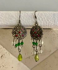Handmade multicolor earrings(Aztec/ Gypsy style)