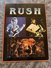 Vintage 1982 Rush Rock Band Heavy Metal Sign Poster Geddy Lee Neil Peart Lifeson