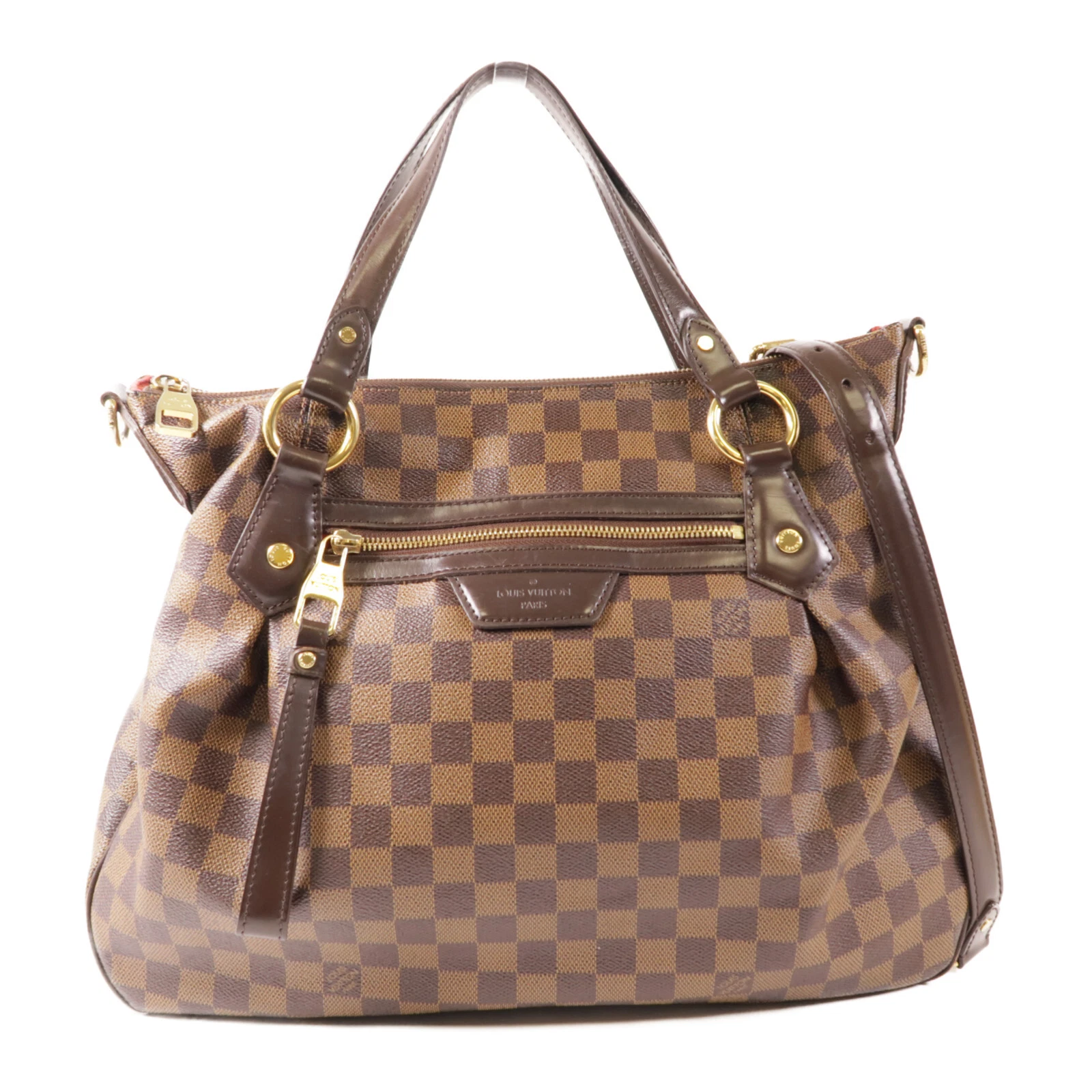 LOUIS VUITTON（LV） Borsa a tracolla Louis Vuitton LV GHW Evora MM 2 vie N41131 marrone damier