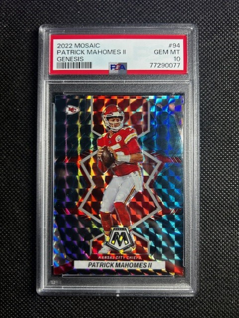 2022 Mosaic Patrick Mahomes II Genesis #94 Case Hit PSA 10 Gem Mint