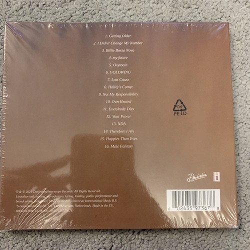 Billie Eilish - Happier Than Ever Soft Pack with Exclusive Poster CD New Sealed - Picture 2 of 2