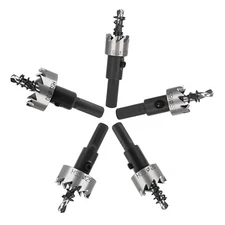 5PCS Hole Saw Tooth Kit HSS Drill Bit Set Cutter Tool For Metal Steel Alloy 