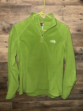 The North Face Fleece Jacket Women  s Size Medium Green Fuzzy