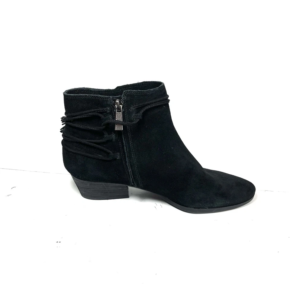 Botas Vince Camuto Mujer Talla 9.5M Negras Tobillo Gamuza Cremallera Lateral Foto 2 de 4