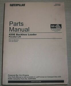 CAT CATERPILLAR 420E BACKHOE LOADER PARTS MANUAL BOOK S/N PHC00001-UP