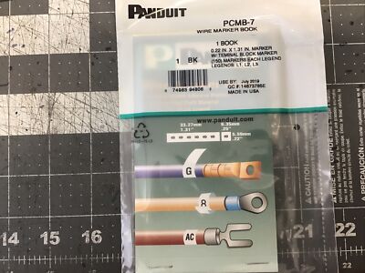 Panduit Wire Marker Book (Lot Of 3) PMCB-3 (LMP16E)