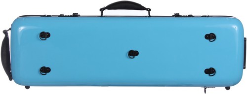 FR Étui en fibre de verre Fiberglass pour violon Safe Oblong 4/4 Mcase Bleu Clai - Picture 2 of 12