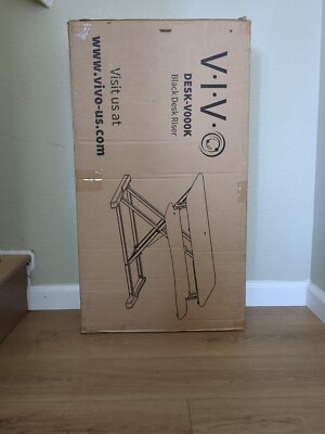 Vivo Desk Riser DESK-V000K Adjustable Standing Desk Converter - Black ...