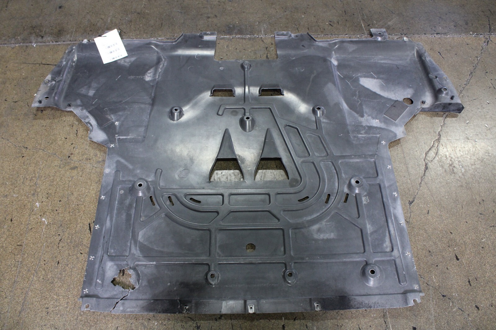 Ferrari California T, Rear Main Lower Under Tray, Cracked, Used, P/N 86574100