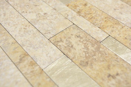 Vinylmosaik Stäbchen beige braun gold selbstklebend Fliesenspiegel WB200-36LBG - Bild 4 von 5
