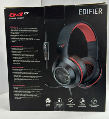 Edifier Hecate G4SE Wired Gaming Headset Over Ear Schwarz mit versenkbarem Mikrofon