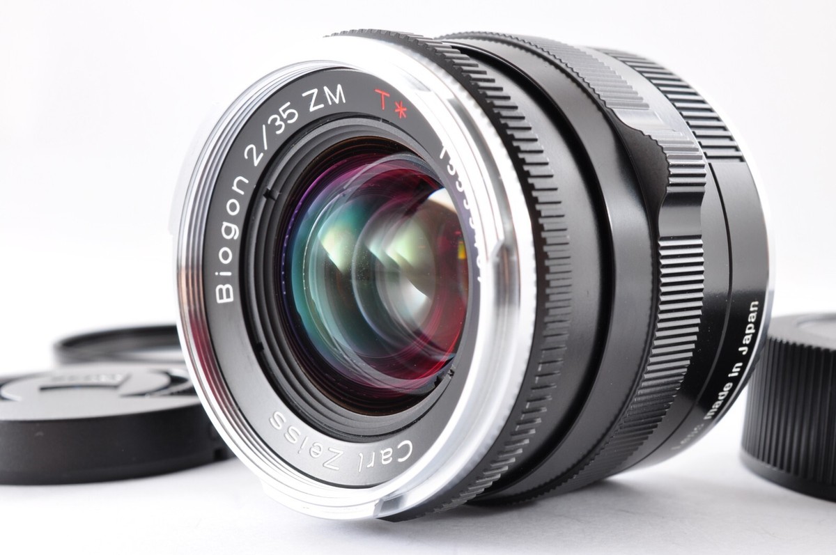美品　Carl Zeiss Biogon T* 2,0/35 mm ZM Carl Zeiss BIOGON T* 35mm f/2 ZM Lens BLACK From JAPAN [Near