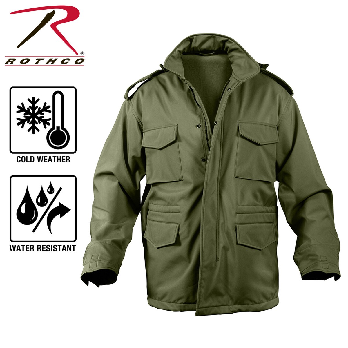 Rothco × Us CUSTOMIZED M-65 MODS COAT Rothco Soft Shell Tactical M-65 Field Jacket # 5247 | eBay