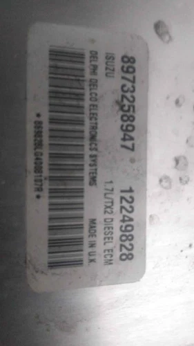 12249828 Centralita Motor Uce para OPEL MERIVA Cosmo 221786 - Imagen 2 de 3