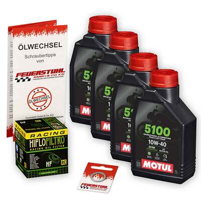 Honda CBR 600 F (PC25) 91-94, Motul 10W40 ESTER Öl + HiFlo RACING Ölfilter Set