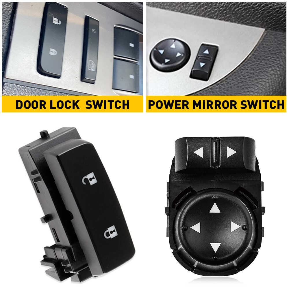Door Lock & Mirror Control Switch - Driver Side For GMC/Chevy Silverado 2007-2013