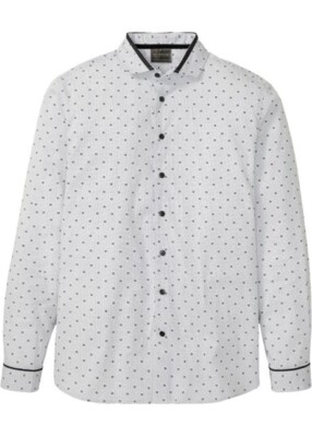 Modisches Business-Hemd in Slim Fit im Super Design GR.45/46 NEU  (4182)