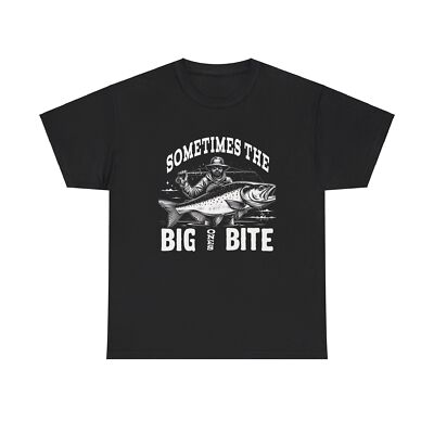 Sometimes the Big Ones Bite Unisex Heavy Cotton Tee