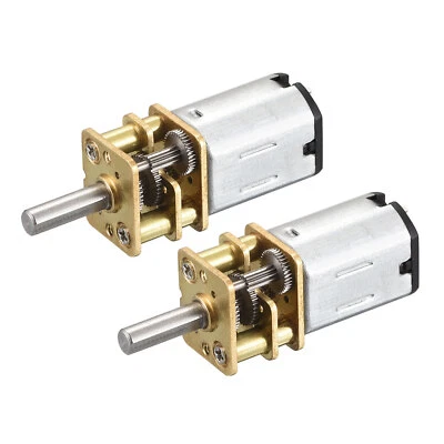 Micro Vitesse Réduction Engrenage Moteur DC 3V 150RPM pour Voiture Paquet de 2 - Photo 1/4