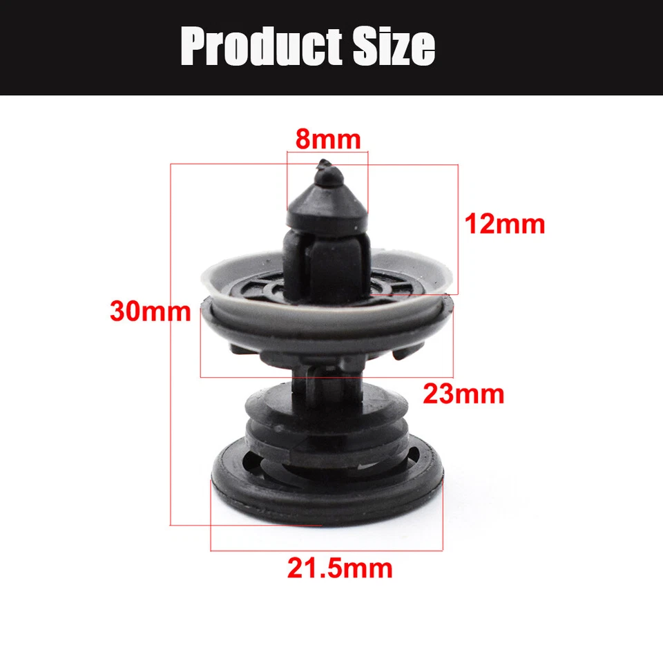 Lote de 20 clips de sujeción para panel de moldura de tarjeta de puerta interior automática para Volkswagen Foto 4 de 4