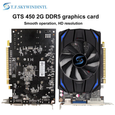 Open Box Computer GTS 450 2GB DDR5 PCIe Dual DVI Mini HDMI Video Graphics Card