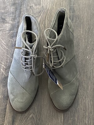 TOMS Hyde Grey Wedge Boot Size 7 NWT