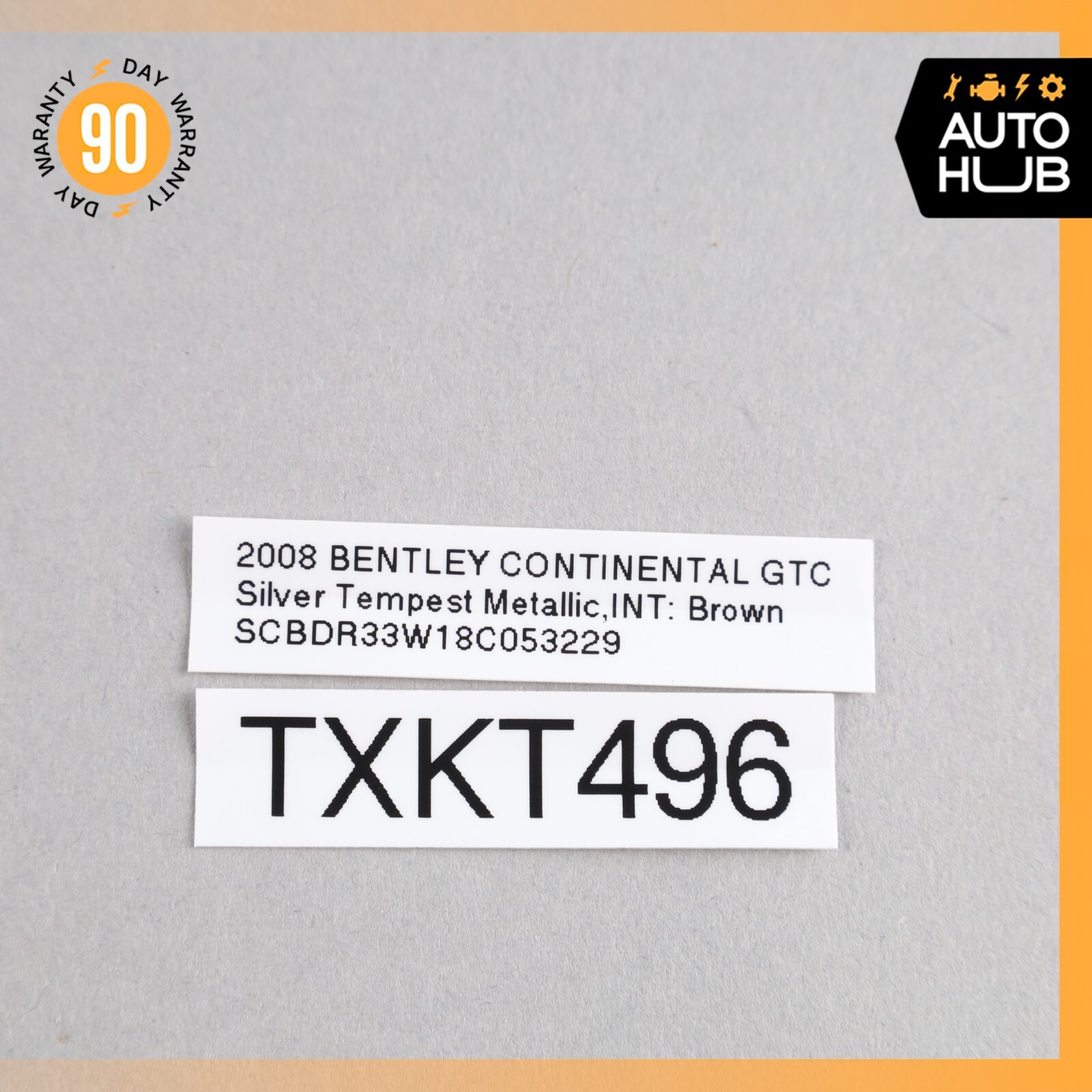07-10 Bentley Continental GTC Right Side Seat Belt Guide Bezel Trim OEM